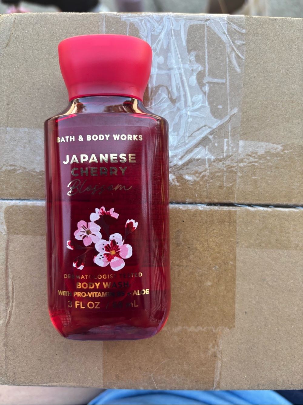 Bath & Body Works Japanese Cherry Blossom Body Wash & Cream - Pink travel size - Picture 3 of 4